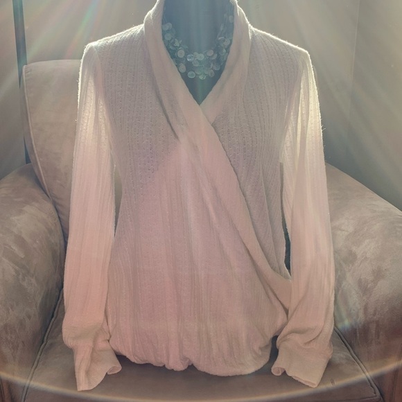 Anthropologie Maeve Rafela Hacci Top Cream - Picture 2 of 8